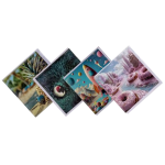 Mini General Design Greeting Card & Envelope - Size 7 x 7cm Assorted